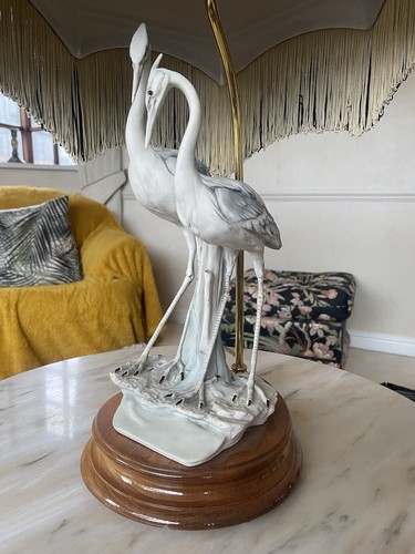 1970s capodimonte style heron - 1970s,