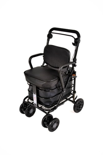 Shopping trolley with seat - trolley,