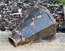 Antique Vintage Gutter Cast Iron Rain Water Hopper Garden Planter Flower Display