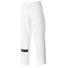 White Painters Trousers S817 Portwest 100% Cotton