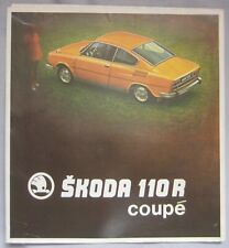 1972 Skoda 110 R Coupe Fold Out Brochure 