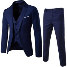 Men's Suit Slim 3-Piece Suit