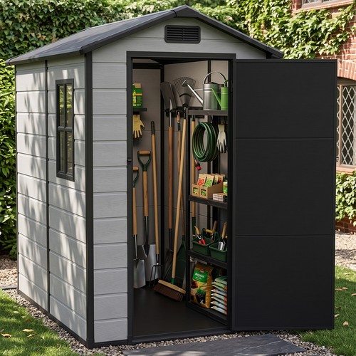 4x6ft plastic garden - 4x6ft, shed
