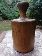ANTIQUE TREEN SYCAMORE PIE RAMMER