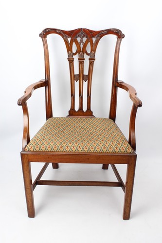 Edwardian mahogany chippendale - edwardian,