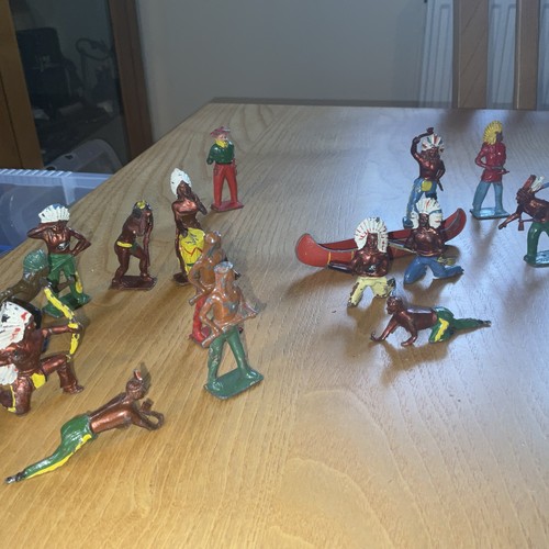 Cowboys indians and canoe old - ,