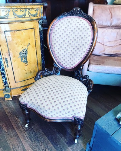 Victorian mahogany chair - victorian, chair.