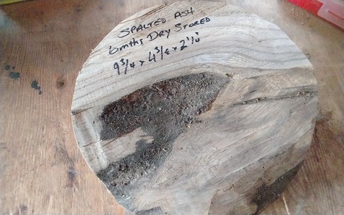 Spalted ash bowl - spalted,