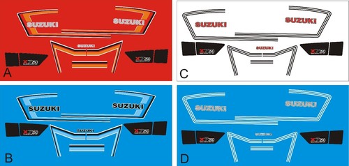 Replacement decals suzuki - replacement,