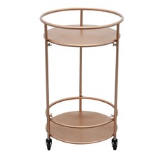 2 Tier Rose Gold Bar Cart