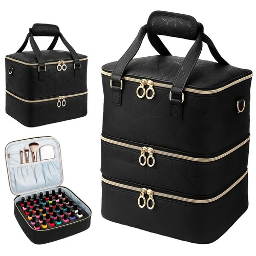 Black nail polish organizer - polish,
