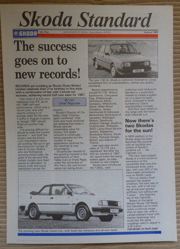 Skoda standard newspaper - newspaper, uk