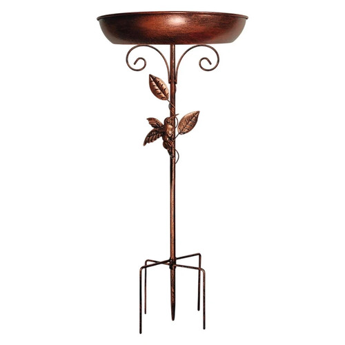 Metal bird bath birdfeeder - metal,