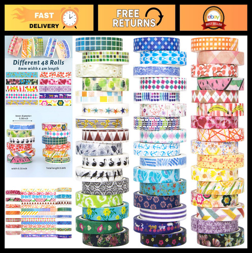 Rolls colorful washi tape - rolls,