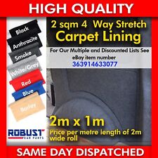 CAMPER VAN CAR CARPET LINING 4 way stretch VW T 1 6 5 TRIM TRANSIT RACE DAY 2sqm
