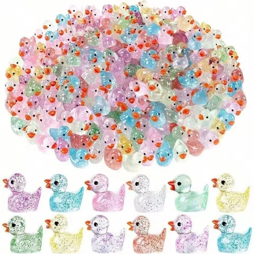 100pcs mini ducks colors - ducks,,
