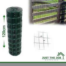 120cm x 15m/30m PVC Coated Wire Mesh Fencing Dark Green Garden Fence 1200mm High