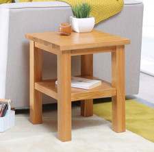 London Oak Lamp Side Table