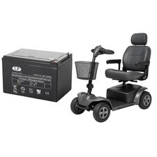 Pair Of Invacare Mobility Batteries Scooter Wheelchair 12V 12Ah AGM VRLA-LP12-12