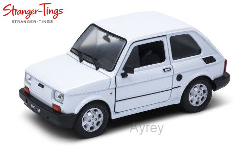 Welly fiat 126 white - fiat,