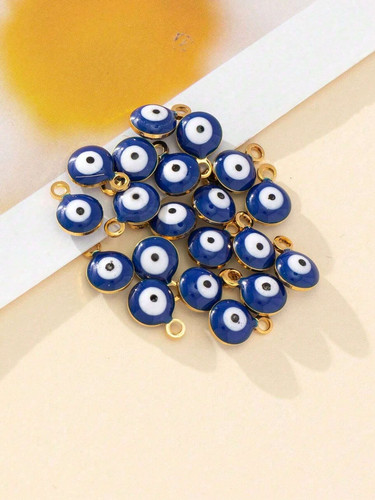Blue evil eye pendant necklace - eye,