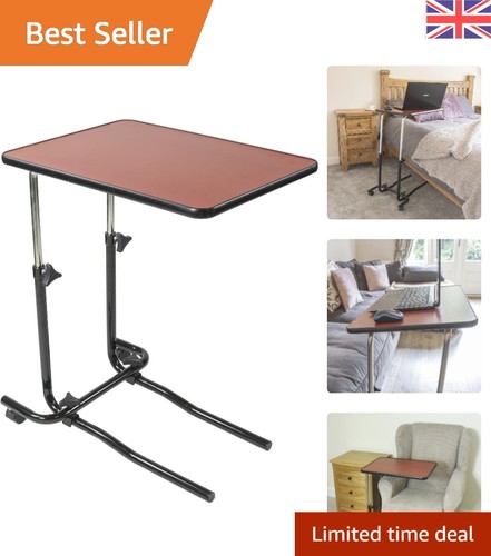 Sturdy brown overbed table - sturdy,
