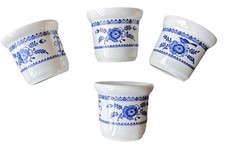 Vintage Blue White Egg Cups