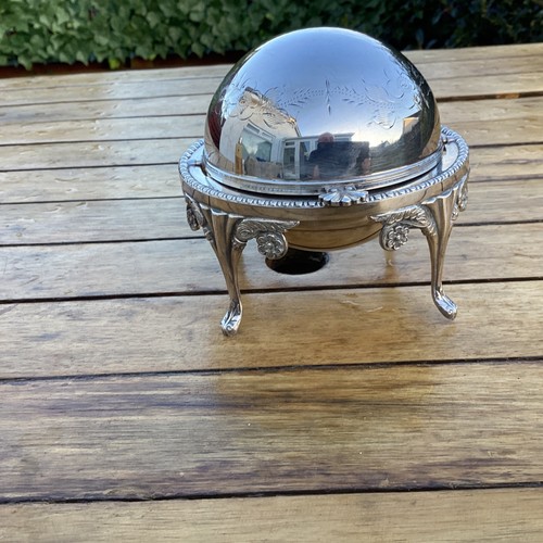 Vintage silver plated roll - vintage, top