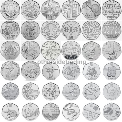 Rare 50p coins - coins, fifty