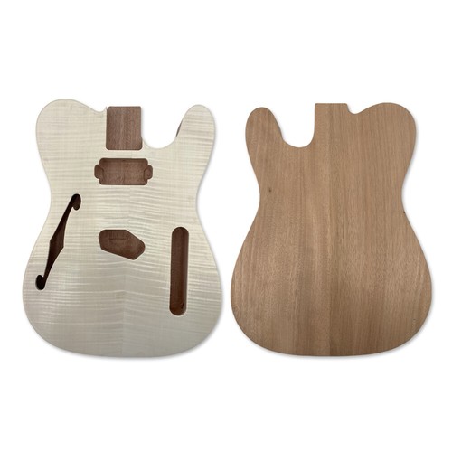 Electric guitar body semi - electric,