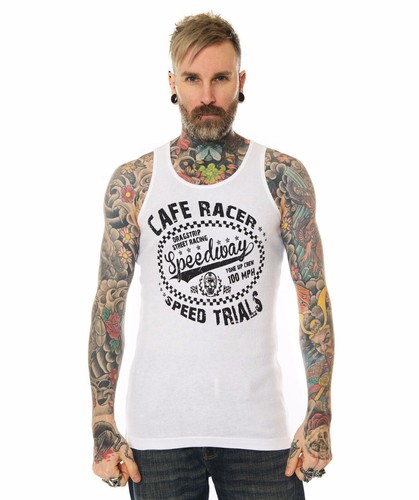 Dragstrip clothing mens - dragstrip, white