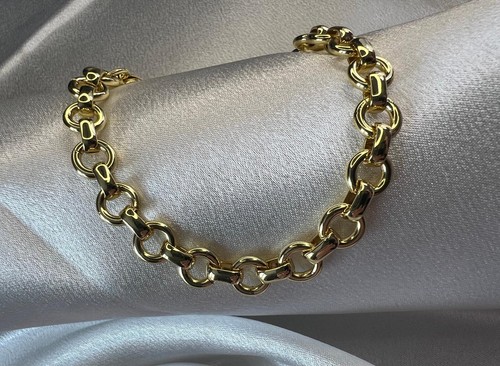 18k gold plated belcher - plated, chain