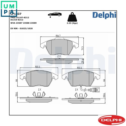 Brake pad set disc - brake,