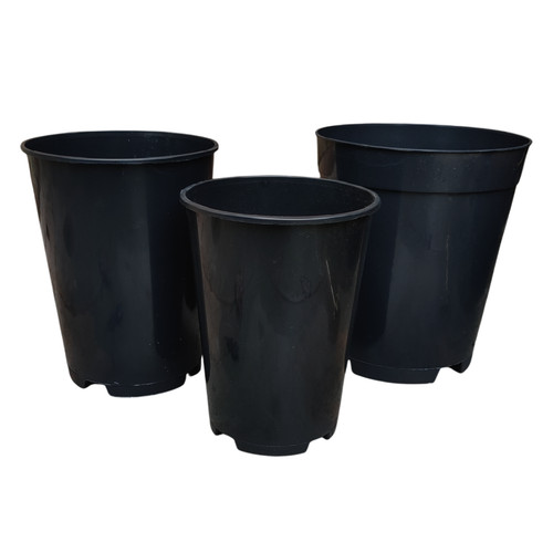 Plastic plant pots deep - 10,
