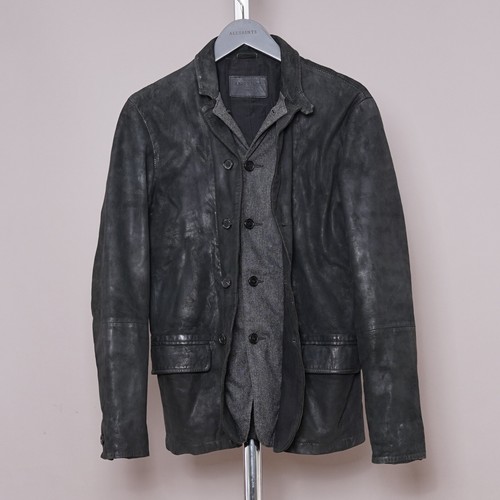 All saints leather blazer - leather,