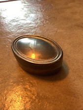 Vintage Small Oval Silver