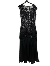 Black Gothic Prom Adam’s Family Dress Sequined Whimygoth Fairygoth Goth Grunge