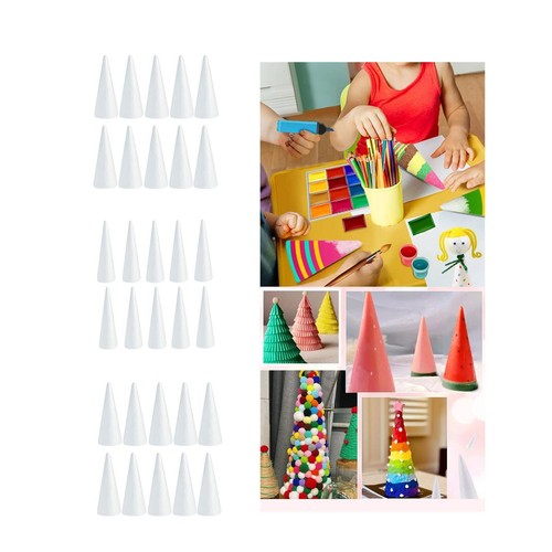 10pcs craft foam cones - craft,