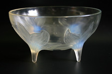 ANTIQUE RENE LALIQUE LYS OPALESCENT GLASS  BOWL - CIRCA 1924