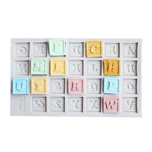 Silicone alphabet letters - silicone,