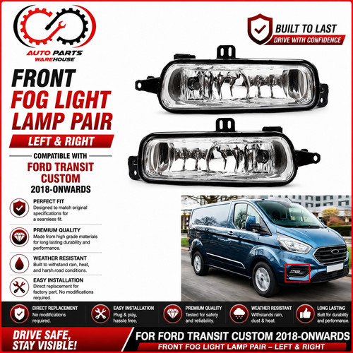 Front fog light lamp pair - front,