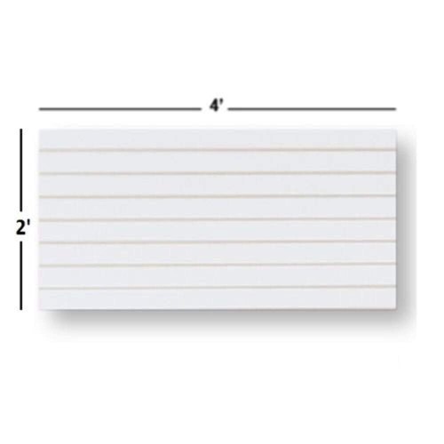 White slatwall panels - 4',