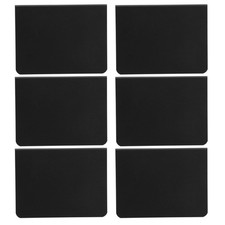 6 Pcs Mini Rectangle Message Memo Chalkboard Signs Small Boards