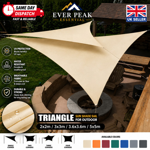 Triangle outdoor shade sail - shade,