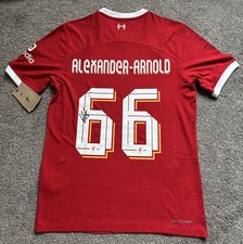 Trent Alexander-Arnold #66 Hand Signed Liverpool FC Football Shirt AFTAL COA