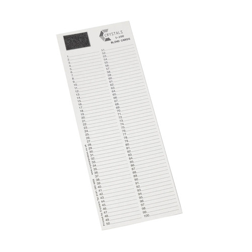 100 blind scratch card - x, 1-100