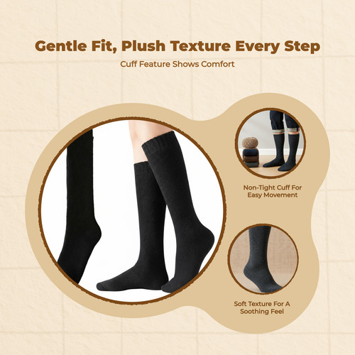 Thick wool knee high - thick,