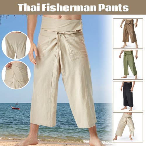 Flax thai fisherman pants - flax,