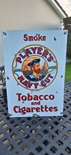 Rare Original 1930s Enamel Player's Navy Cut Sign 