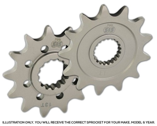 Front sprocket fit - front, to
